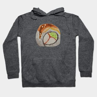 Eel Sushi Watercolour painting Hoodie